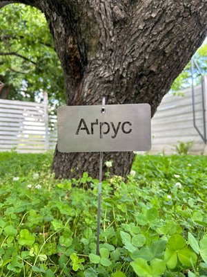 Садова табличка "Аґрус" з тримачем 5000 фото