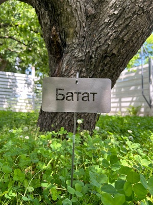 Садова табличка "Батат" з тримачем 5006 фото